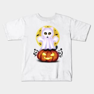 Ghost the cat Kids T-Shirt